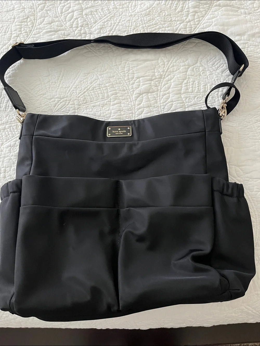 kate spade black nylon